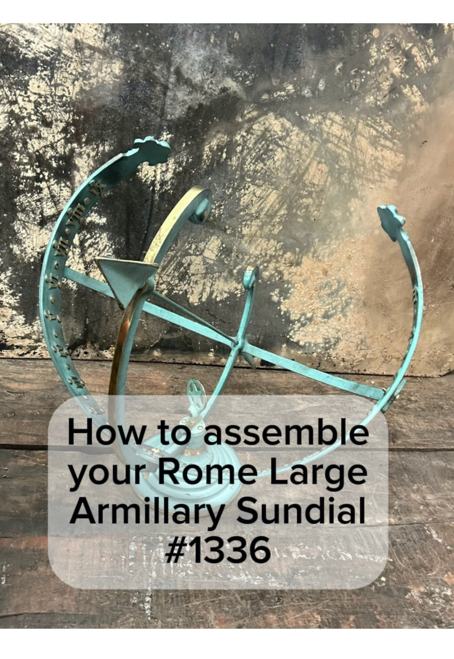 Video - How To Assemble Rome's #1336 Brass Armillary Sundial