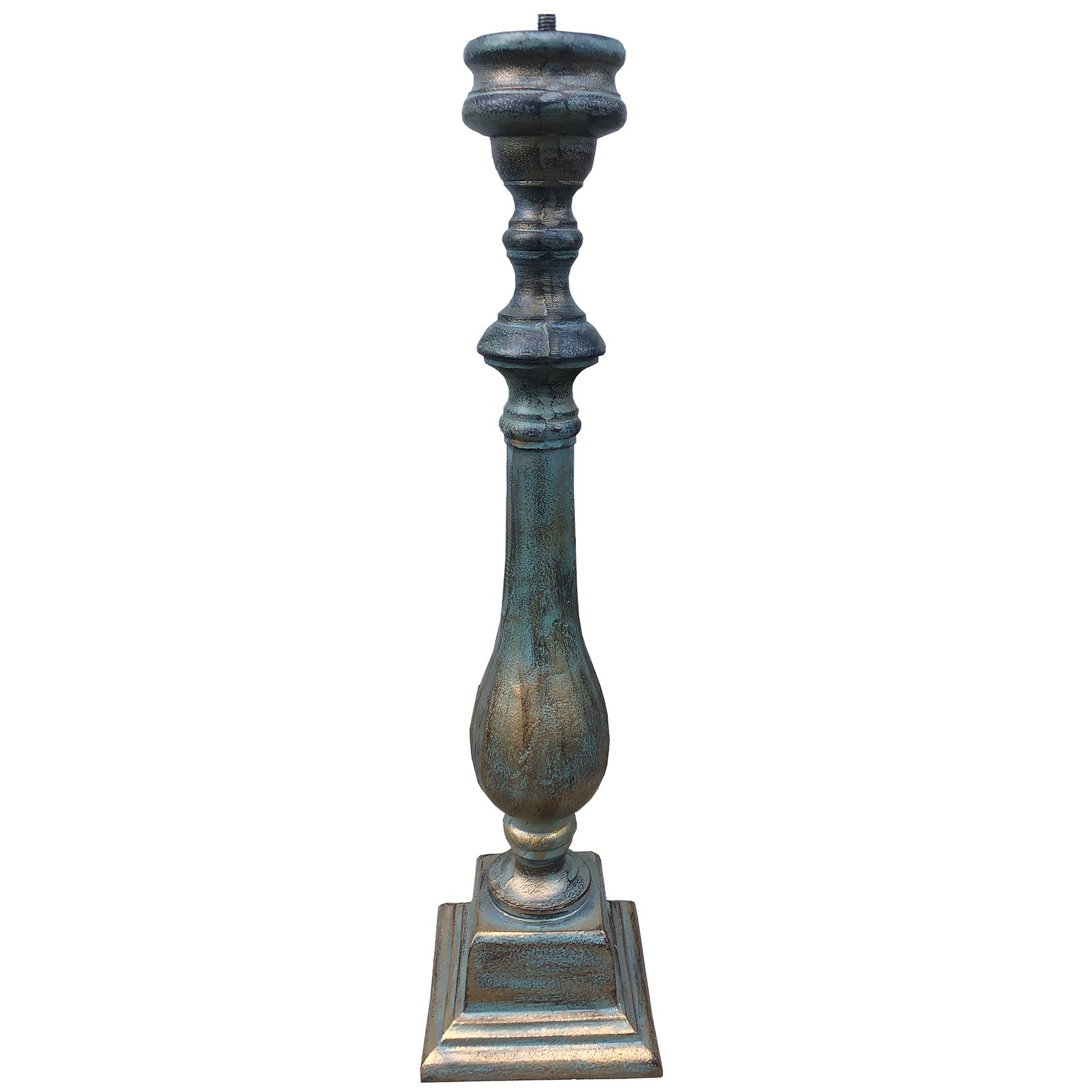 Cast Aluminum Spindle Pedestal, 22" Ht, Rome #B30-V