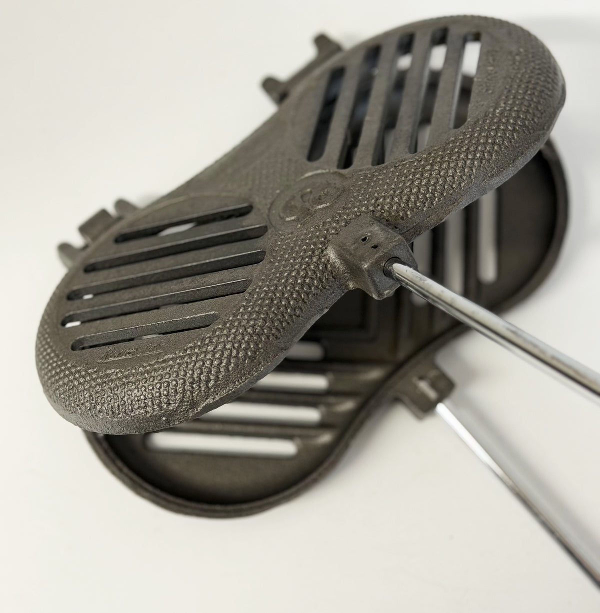 Double Burger Griller close up open view