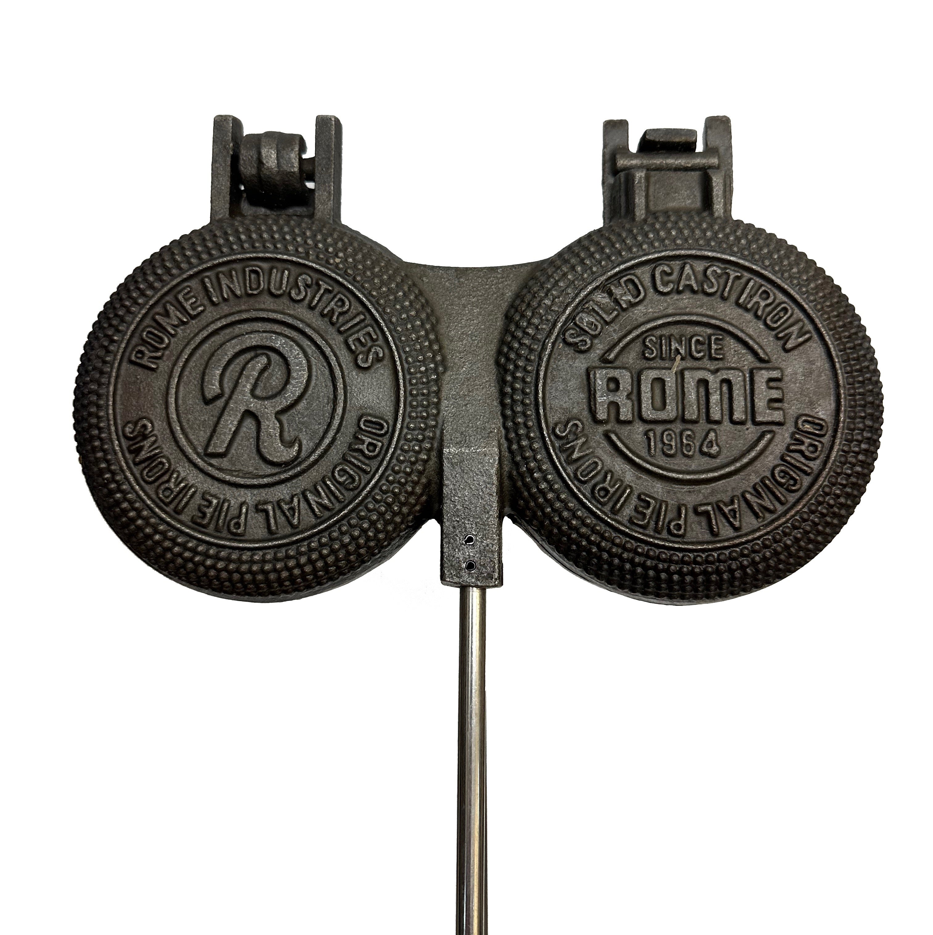 Double Round Pie Iron - Cast Iron, Rome Industries #1830