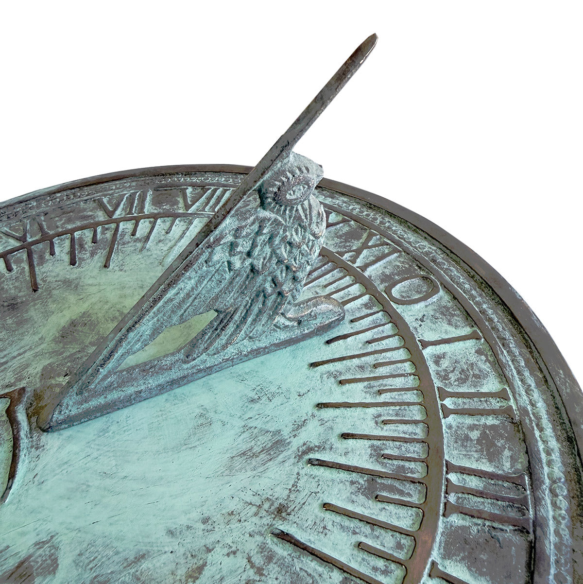 Solid Brass Father Time Sundial, 11.5" dia Rome #2345