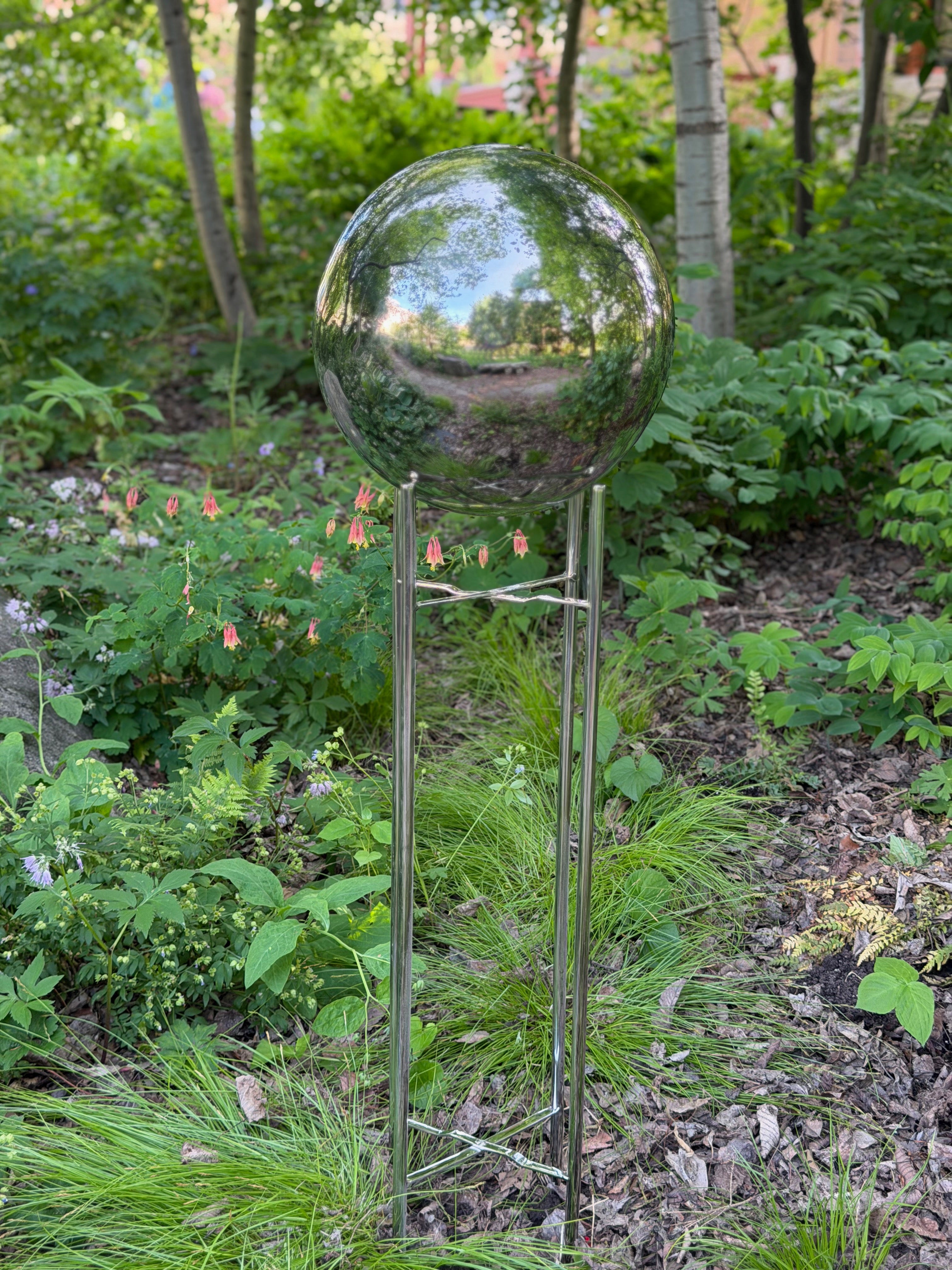 Stainless Steel Stand For Gazing Globes, Rome #B121