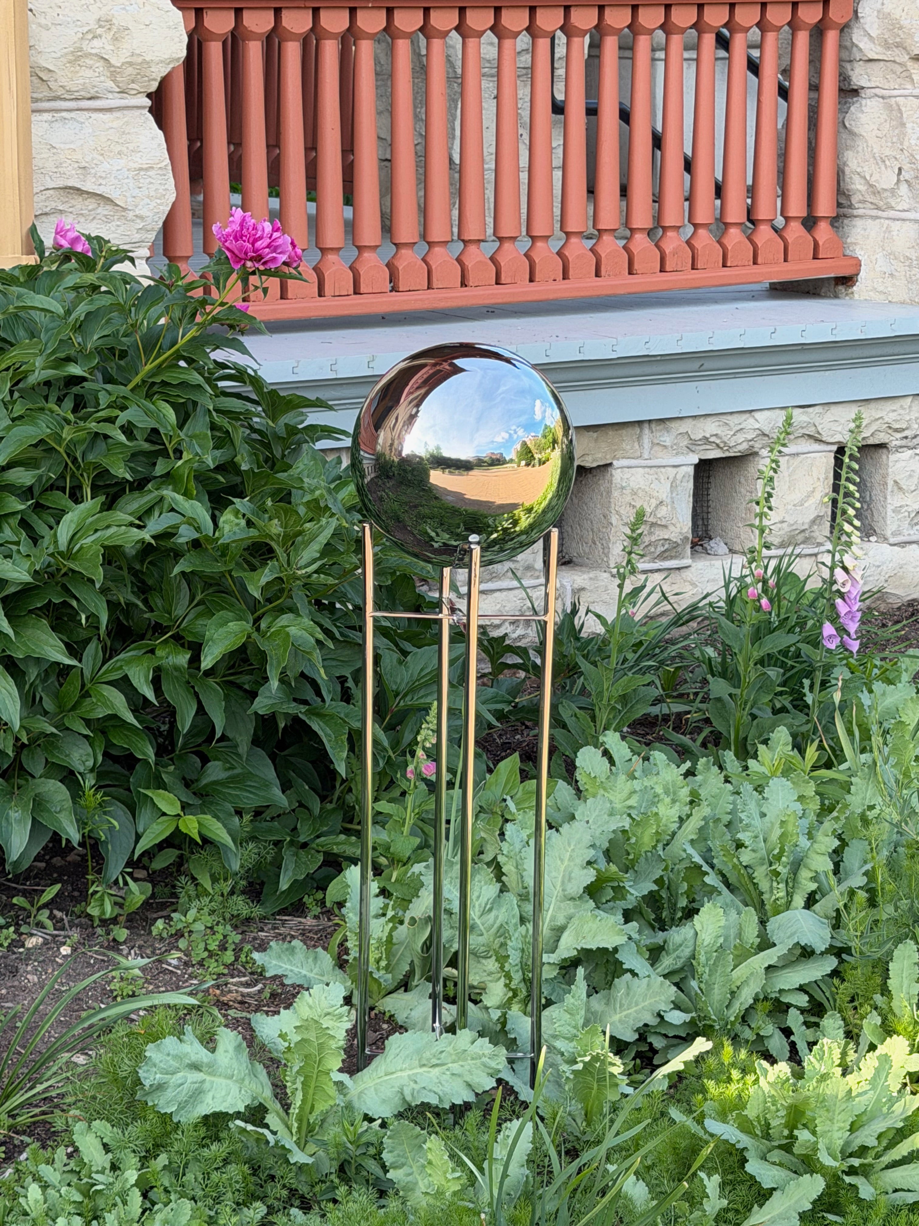 Stainless Steel Stand For Gazing Globes, Rome #B121