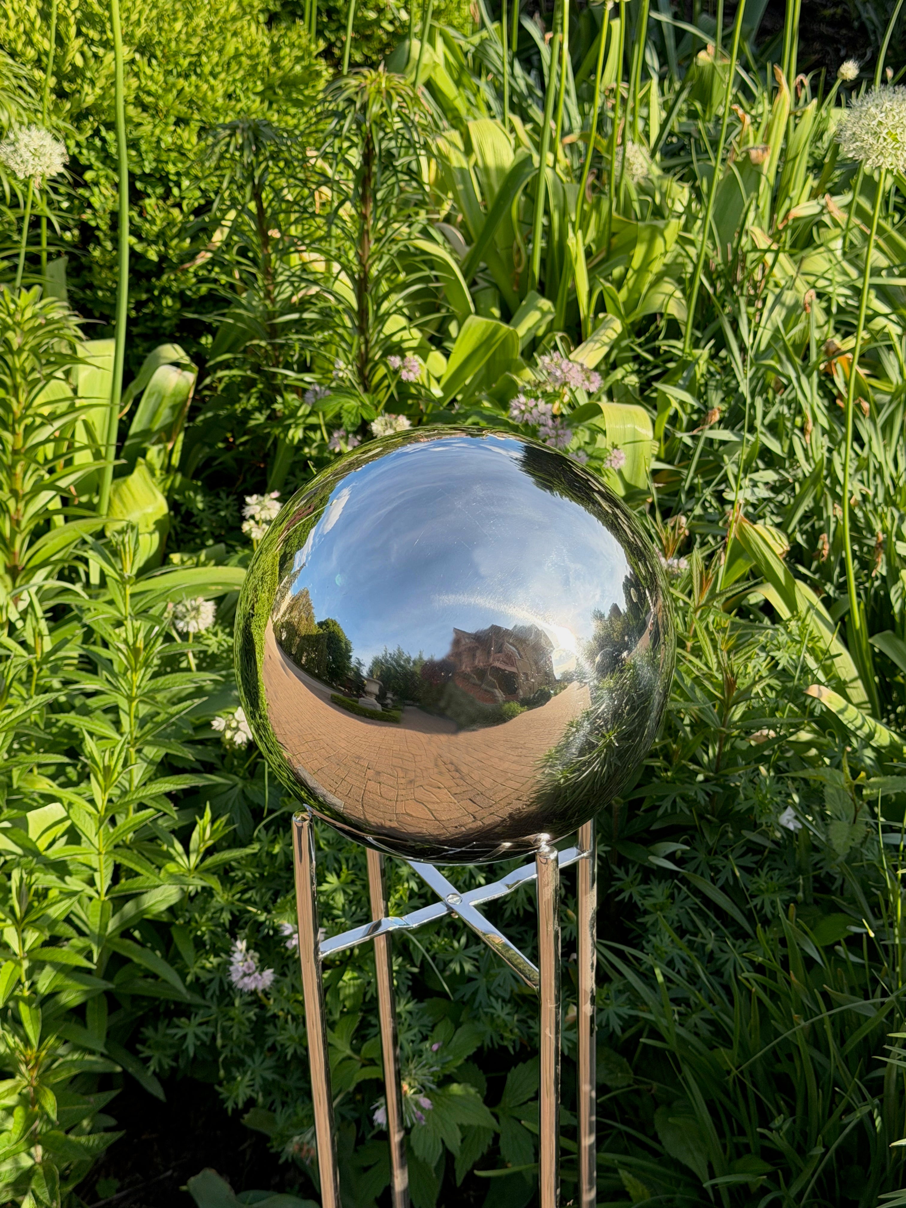 Stainless Steel Stand For Gazing Globes, Rome #B121