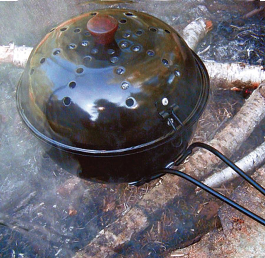 Big Bowl Popcorn Popper For Campfire and BBQ, Rome Industries 120P