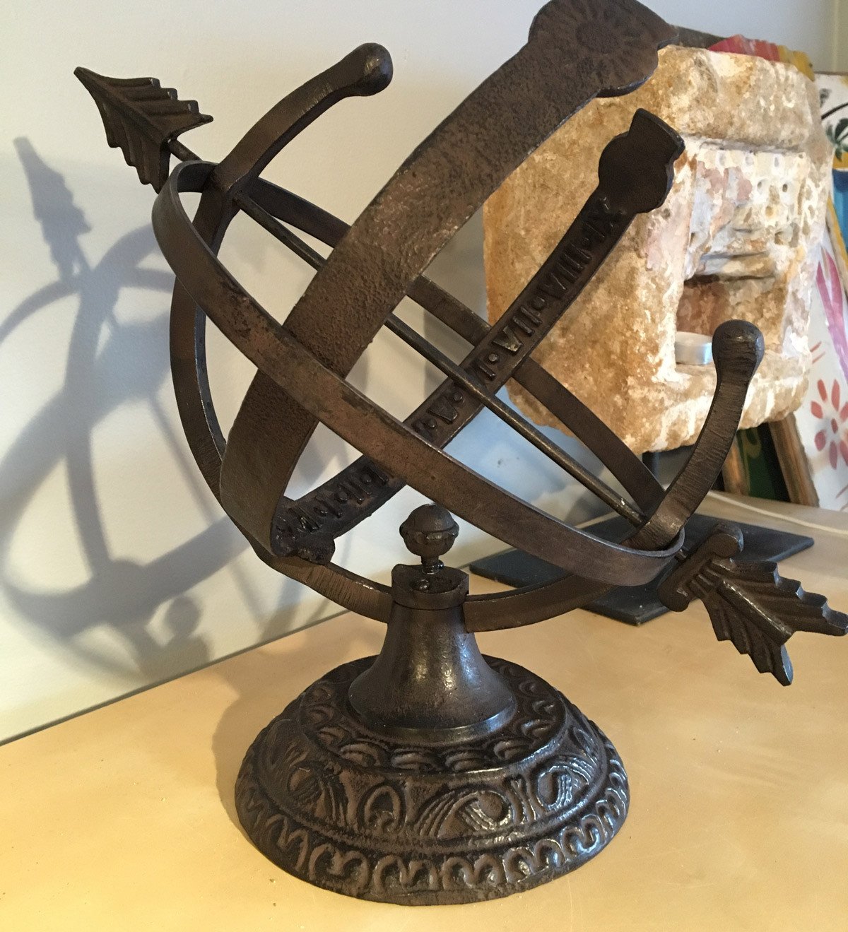 Aluminum Armillary Sundial, Rome #1332