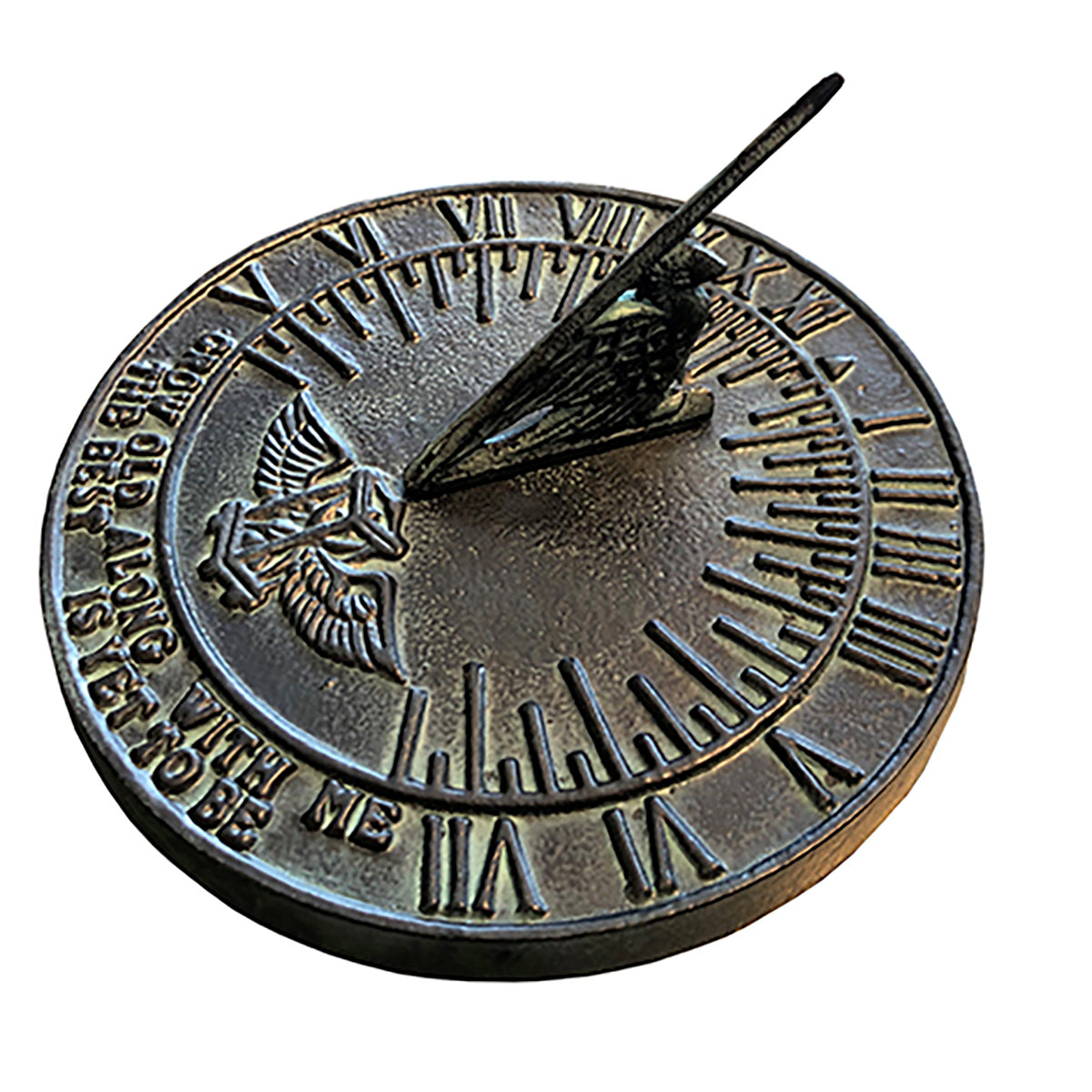Cast Iron New Salem Sundial, 9 7/8" dia Rome #2560