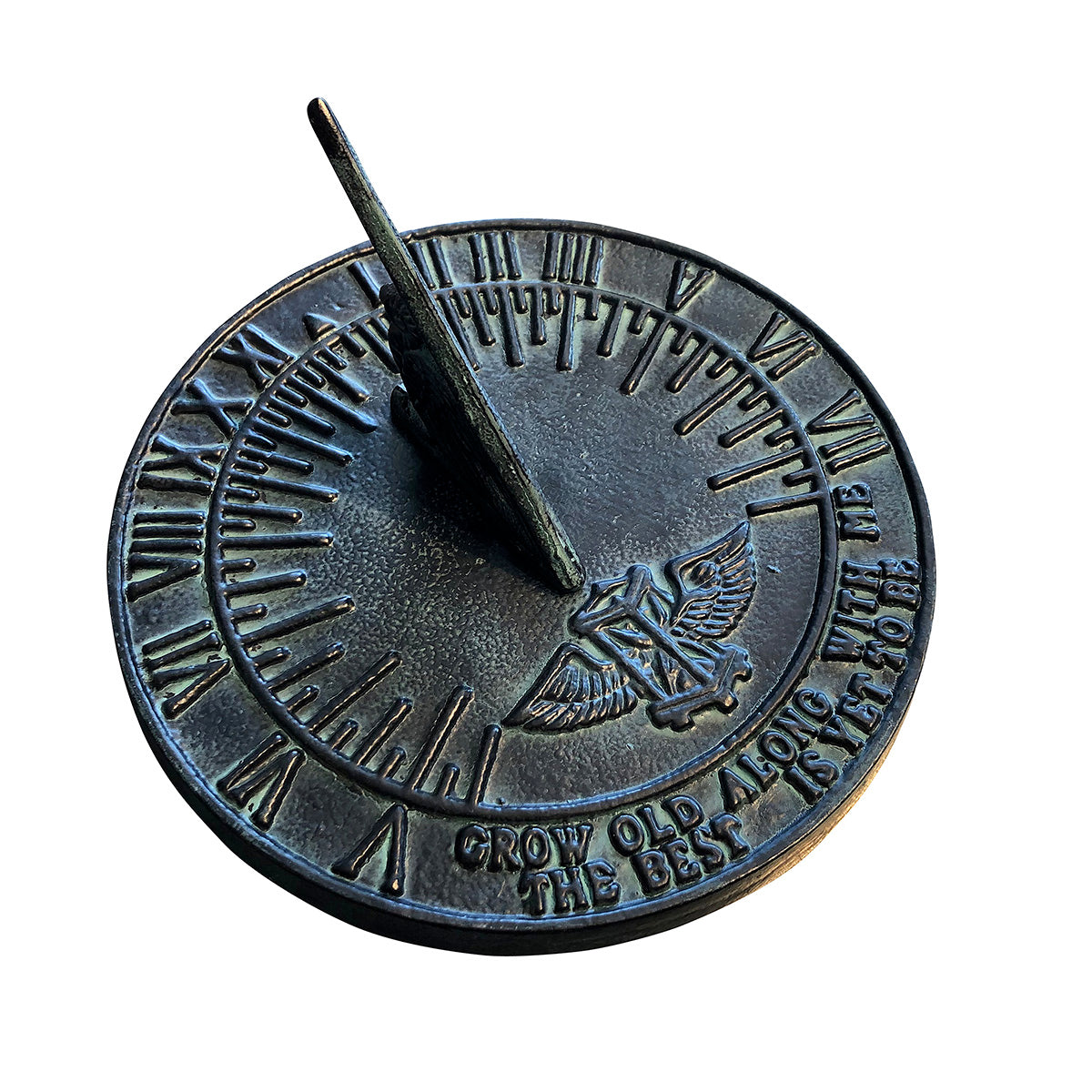 Cast Iron New Salem Sundial, 9 7/8" dia Rome #2560