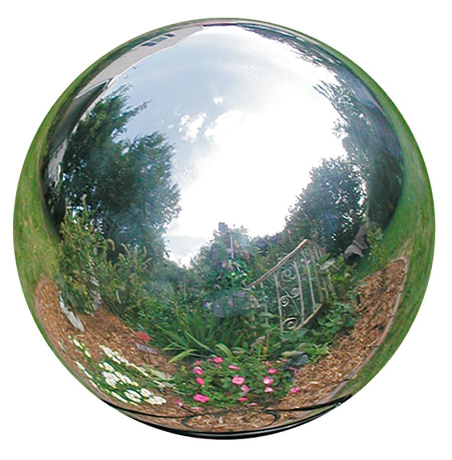 6" Diameter Silver Stainless Steel Globe, Rome #706-S