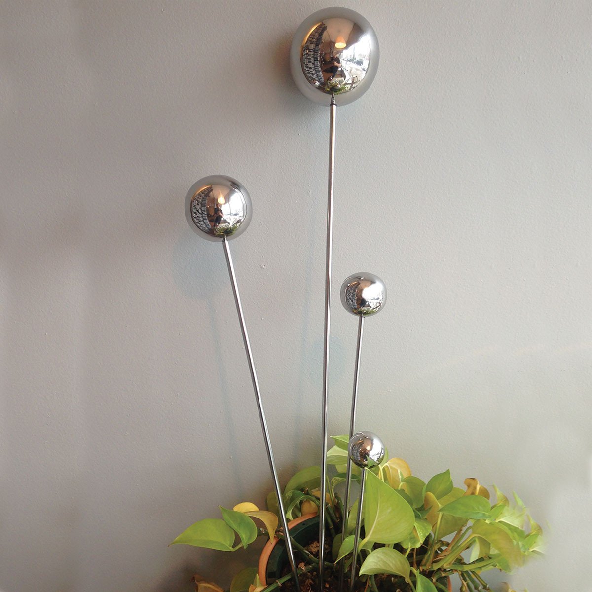 Small Stainless Steel Garden Lollipop Stakes, Rome #715