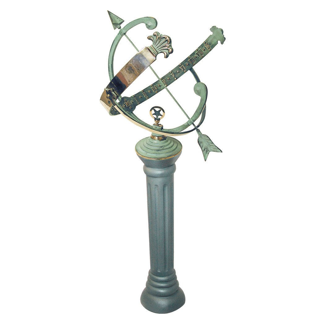 Large Brass Armillary Sundial, Rome #1336