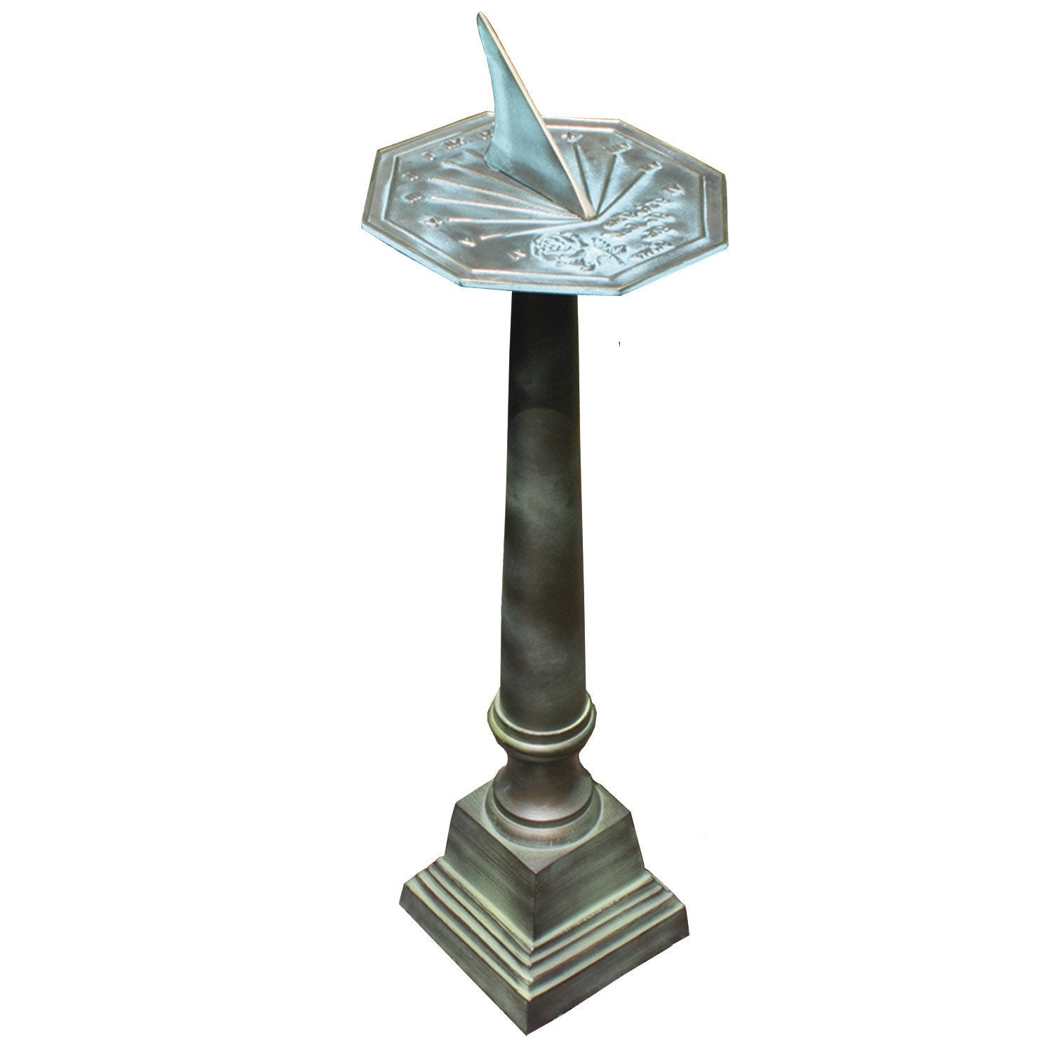 Cast Aluminum Pedestal, 25" ht Rome #B28