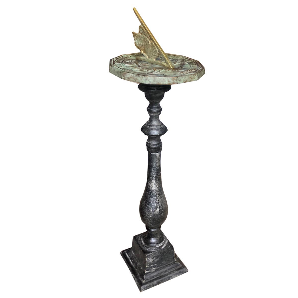 Cast Aluminum Spindle Pedestal, 22" Ht, Rome #B30