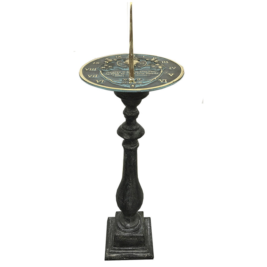 Cast Aluminum Spindle Pedestal, 22" Ht, Rome #B30