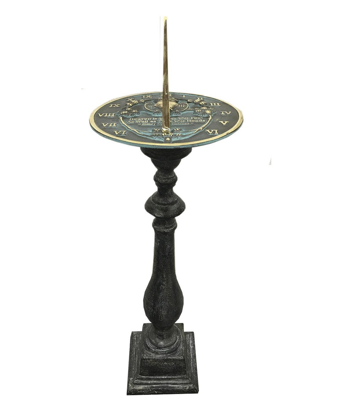 Cast Aluminum Spindle Pedestal, 22" Ht, Rome #B30