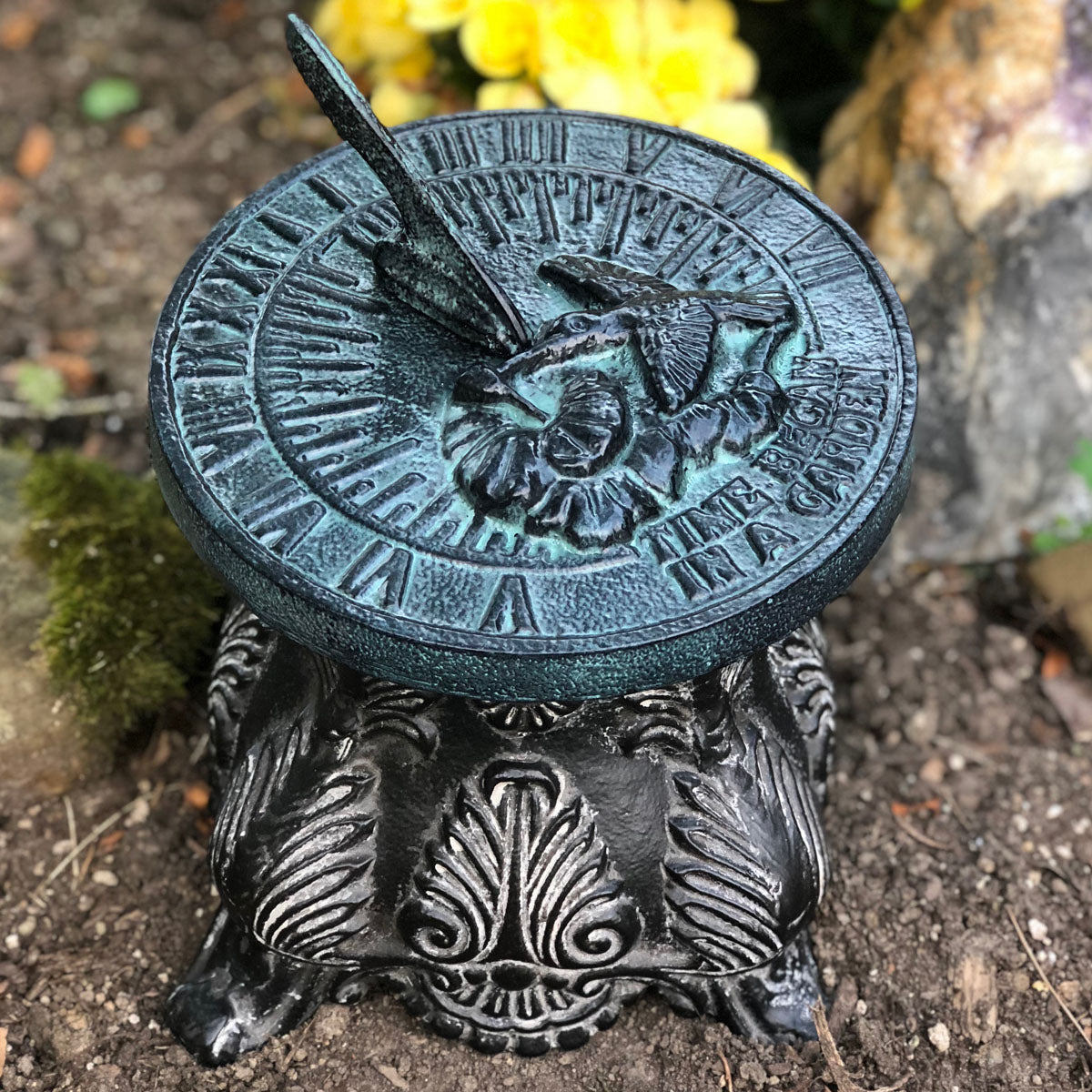 Cast Aluminum Plinth Sundial Base & Plant Stand, Rome #B33